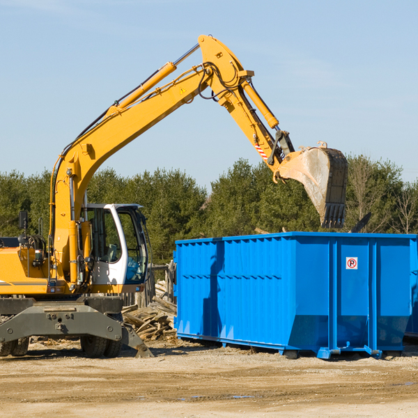 are there any restrictions on where a residential dumpster can be placed in Eldersburg Maryland